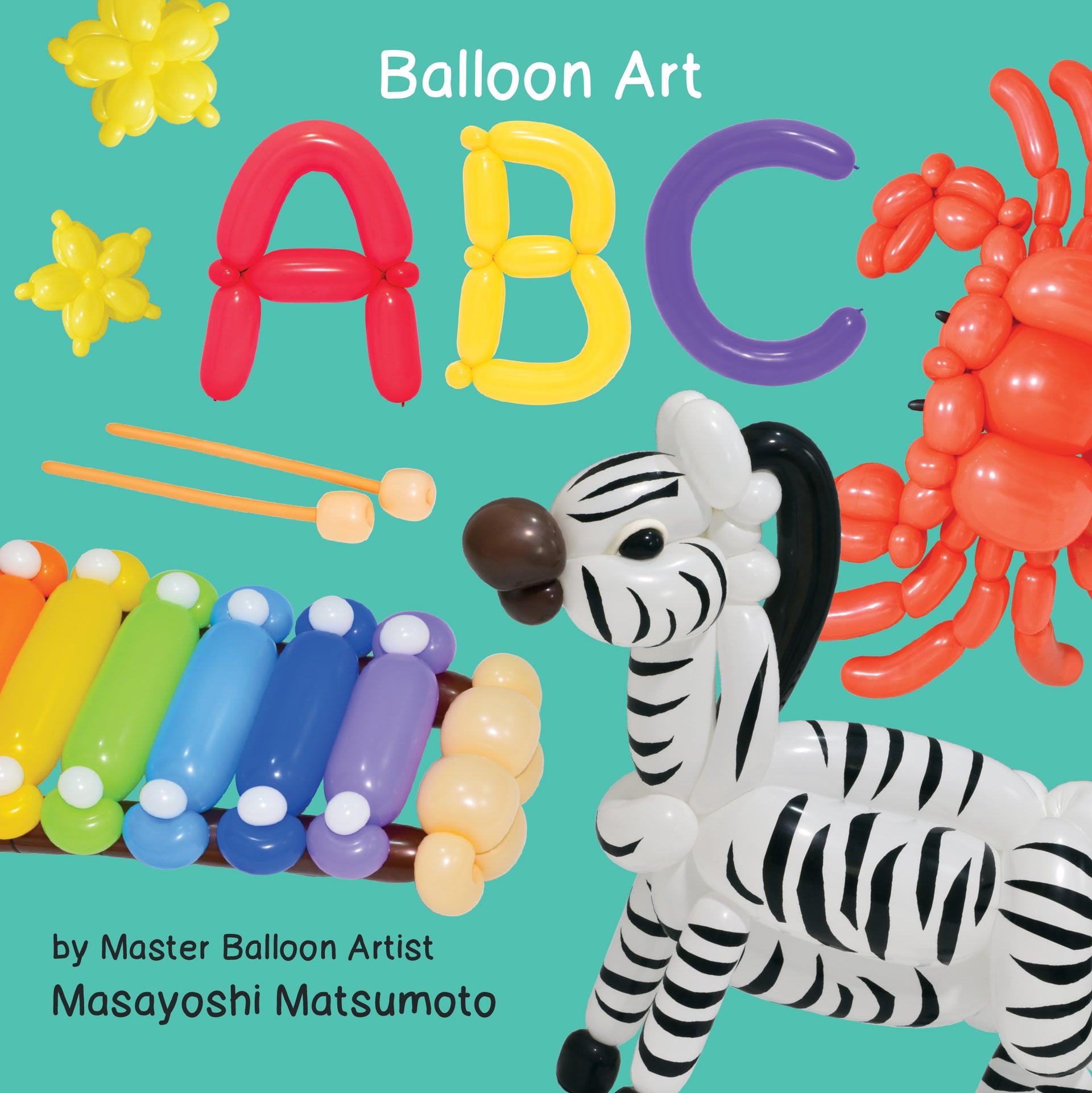 Balloon Zebra Poster from the ABC Balloon Book – The Balloon Workshop